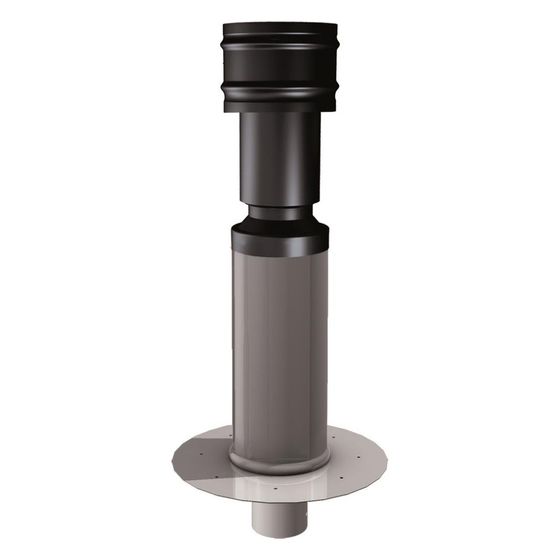 Geba Vent Flachdach-Lüftung FDL 100/450, FDL/FDS, Grau, RAL 7042, FDL100450G