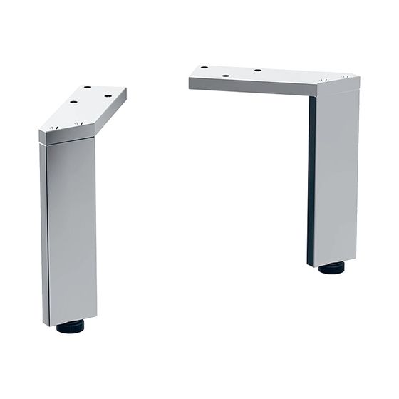 Geberit Set Füße Höhe 15,1-15,4cm, Hochglanz-verchromt