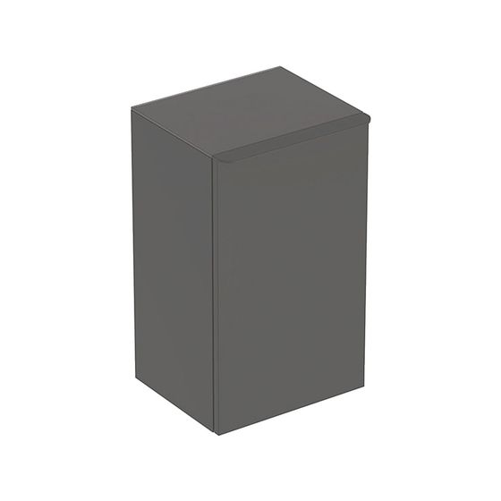 Geberit Smyle Square Seitenschrank, 1 Tür, 36x60x32,6cm, Lava lackiert matt, Lava pulverbeschichtet matt, Türanschlag rechts