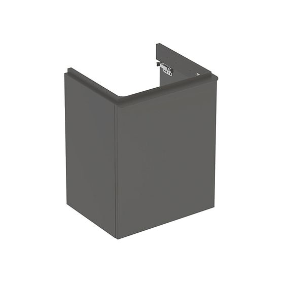 Geberit Smyle Square Unterschrank für Handwaschbecken, 1 Tür, Anschlag links, 49,2x61,7x40,6cm, Waschtisch 50cm, Lava