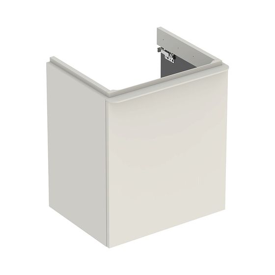Geberit Smyle Square Unterschrank für Waschtisch, 1 Tür, Anschlag rechts, 53,6x61,7x43,3cm, Waschtisch 55cm, Sandgrau
