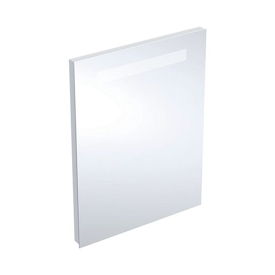 Geberit Renova Compact Lichtspiegel, Breite 50cm, Höhe 65cm, Aluminium eloxiert