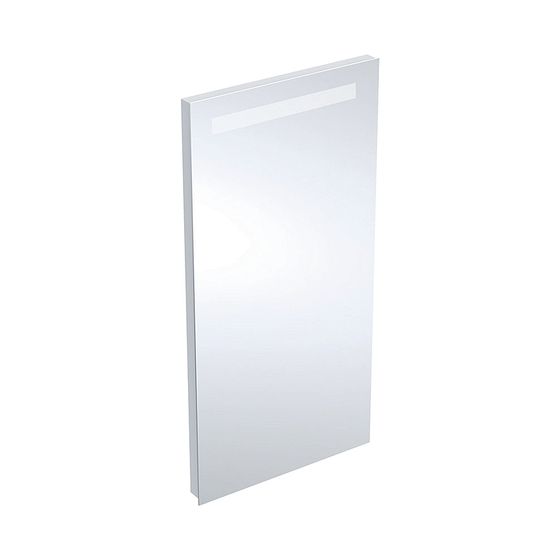 Geberit Renova Compact Lichtspiegel, Breite 40cm, Höhe 80cm, Aluminium eloxiert