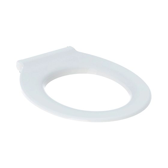 Geberit Renova Comfort WC-Sitzring barrierefrei, antibakteriell, Befür von oben ohne Absenkautomatik, Befür von oben, Weiß