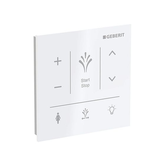 Geberit Wandbedienpanel für Geberit AquaClean Sela, Weiß/Glas