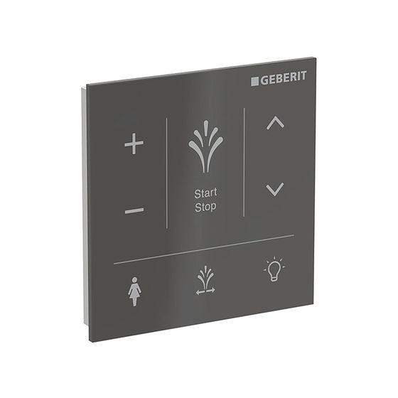 Geberit Wandbedienpanel für Geberit AquaClean Sela, Schwarz/Glas