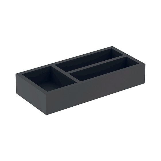 Geberit Schubladeneinsatz T-Unterteilung, für obere Schublade, 32,3x5,9x15cm, Lava/Melamin strukturiert