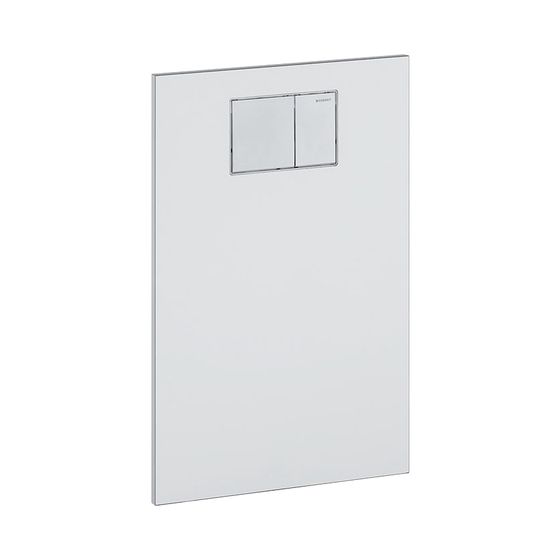 Geberit Drückerplatte für Geberit AquaClean WC-Aufsatz Hochdruck-Schichtstoffplatte, Schwarz/Glas