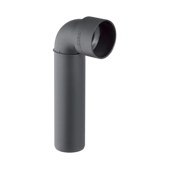 Geberit Silent-PP Anschlussbogen 90 Grad Außendurchmesser lang Außendurchmesser 40mm, d1 46mm