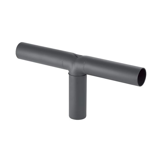 Geberit Silent-PP Doppelanschlussbogen 90 Grad Außendurchmesser verlängert Außendurchmesser 50mm, d1 46mm, d2 46mm