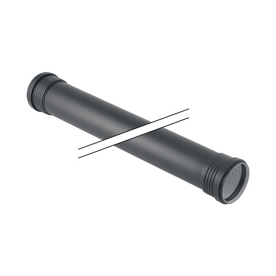 Geberit Silent-PP Rohr mit zwei Muffen Außendurchmesser 125mm, Länge 100cm