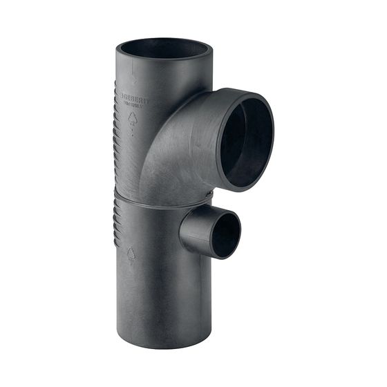 Geberit Silent db20 Kombibogenabzweig 88,5 Grad, d 110mm, d1 90mm, d2 56mm