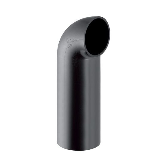 Geberit PE Bogen 90 Grad mit langem Schenkel, kleinem Radius 90 Grad, Außendurchmesser 110mm