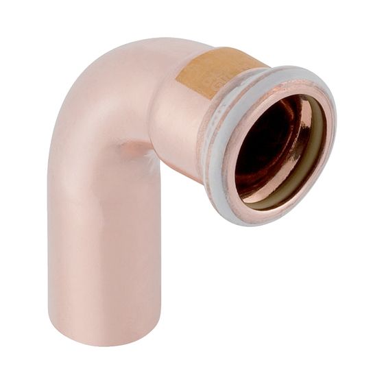 Geberit Mapress Kupfer Bogen mit Einschubende, Gas, 90 Grad, Außendurchmesser 54mm