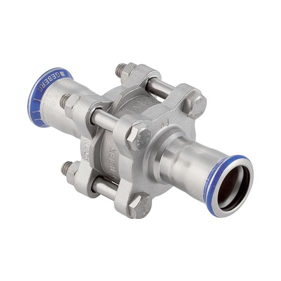Geberit Mapress Edelstahl Rückschlagventil geflanscht Außendurchmesser 76,1mm, 16 bar