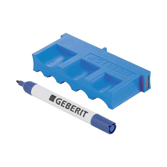 Geberit Mapress Einschubtiefenschablone mit Markierstift Außendurchmesser 12-108mm
