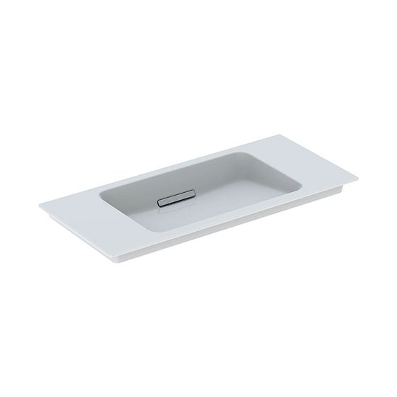 Geberit ONE Möbelwaschtisch Abgang horizontal verk. Ausladung 90cm T 40cm o. HL Überlauf verd. Weiß/KeraTect Weiß glänzend