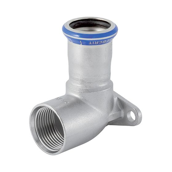 Geberit Mapress Edelstahl Anschlusswinkel 90 Grad d 22mm, Rp 1/2″, L1 4,7cm