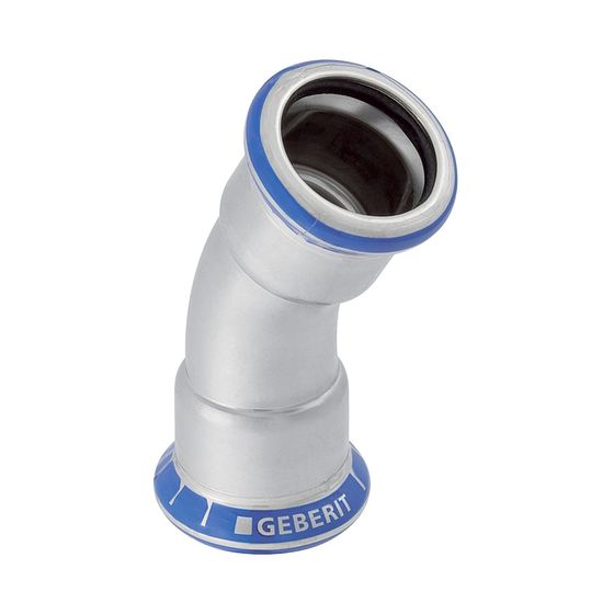 Geberit Mapress Edelstahl Bogen 30 Grad, Außendurchmesser 22mm