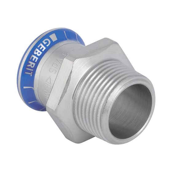 Geberit Mapress Edelstahl Übergang mit Außengewinde d 35mm, R 1 1/2″