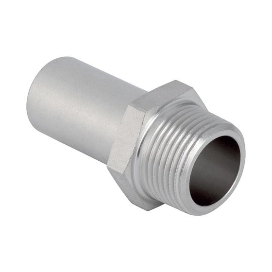 Geberit Mapress Edelstahl Übergang mit Außengewinde und Einschubende d 35mm, R 1 1/4″