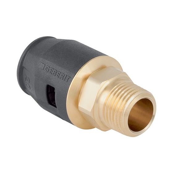 Geberit PushFit Übergang mit Außengewinde CW617N, d 20mm, R 1/2″