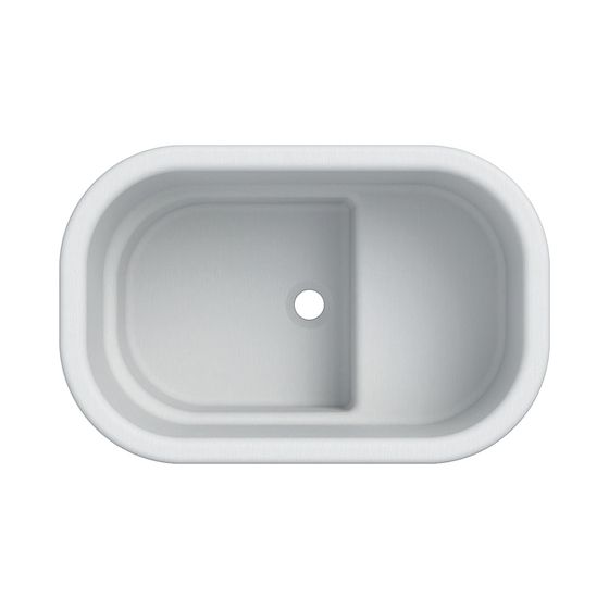 Geberit Bambini Sitzbadewanne Länge 71,5cm, Breite 46,5cm, Höhe 39,5cm, Alpinweiß