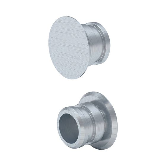 Geberit Set Fixierbolzen aus Aluminium, für Geberit Monolith Seitenverkleidung Aluminium gebürstet