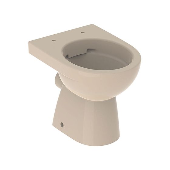 Geberit Renova Stand-WC Tiefspüler, Abgang horizontal, teilgeschlossene Form, Rimfree Tiefe 49cm, Bahama-Beige