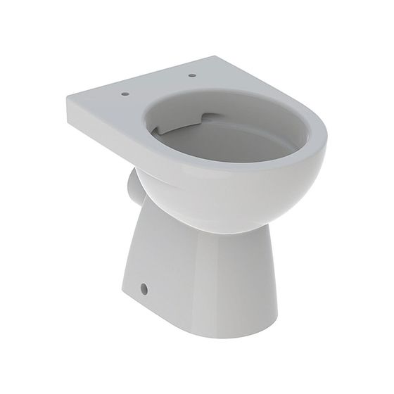 Geberit Renova Stand-WC Tiefspüler, Abgang horizontal, teilgeschlossene Form, Rimfree Tiefe 49cm, Manhattan