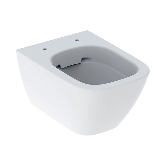 Geberit Smyle Square Wand-WC Tiefspüler, verkürzte Ausladung, geschlossene Form, Rimfree