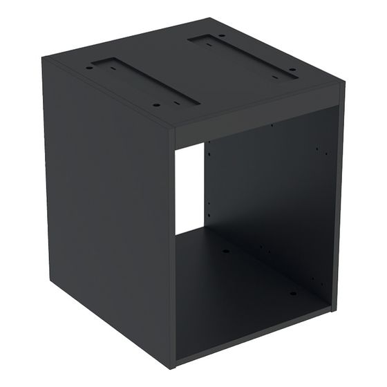 Geberit Korpus für VariForm Unterschrank für Aufsatzwaschtisch, 3 Schubladen, Breite 45cm, Höhe 55cm, Lava lackiert matt