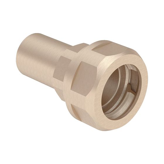 Geberit Mapress Übergang mit Klemmringverschraubung für Wellrohre, Einschubende Außendurchmesser 28mm, DN 25, 10 bar