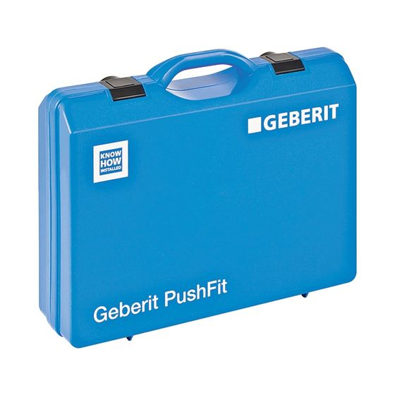 Geberit Koffer für Geberit PushFit Montagewerkzeug zum Rohraustausch ABS, Außendurchmesser 14/16/20/25mm