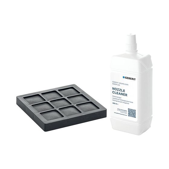 Geberit Set Aktivkohlefilter, Düsenreiniger für Geberit AquaClean 8000plus, WC-Komplettanlagen