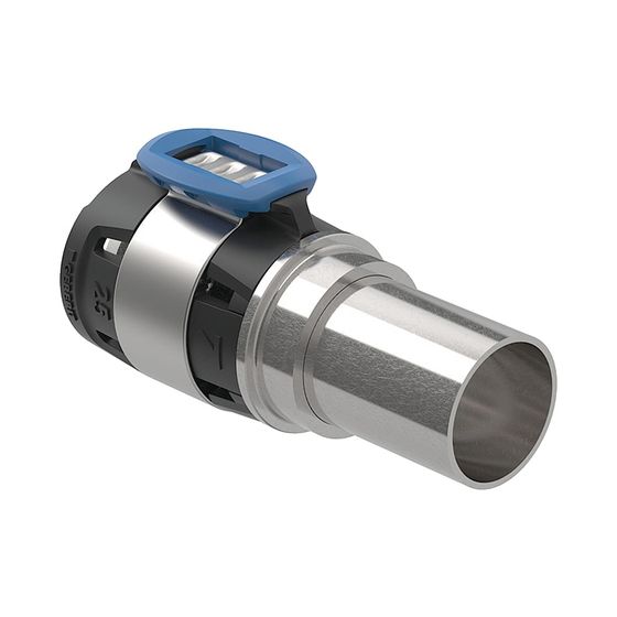 Geberit FlowFit Übergang auf Kupferrohr-Klemmringverschraubung, d 16mm, d1 15mm