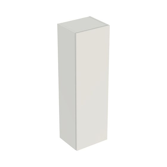 Geberit Smyle Square Mittelhochschrank mit 1 Tür, 36x118x29,9cm, Sandgrau lackiert hochglänzend