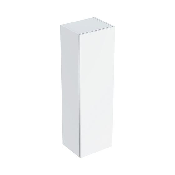 Geberit Smyle Square Mittelhochschrank mit 1 Tür, 36x118x29,9cm, Weiß lackiert hochglänzend