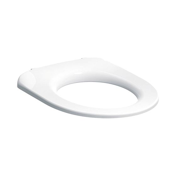 Geberit iCon WC-Sitzring barrierefrei, Befestigung von oben Weiß/Kunststoff