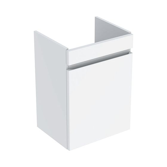 Geberit Renova Plan Unterschrank für Handwaschbecken, 1 Tür, 43,5x60,5x34,5cm, Waschtisch 50cm, Weiß