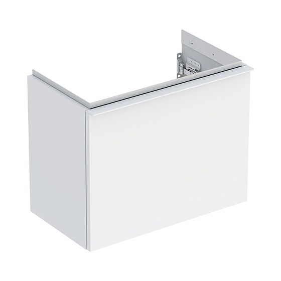 Geberit iCon Unterschrank für Handwaschbecken, 1 Schublade 53x41,5cm, Weiß, lackiert matt/Weiß, pulverbeschichtet matt