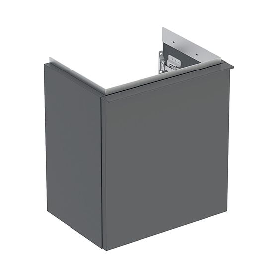 Geberit iCon Unterschrank für Handwaschbecken, 1 Tür 38x41,5cm, Tür rechts, Lava lackiert matt/Lava pulverbeschichtet matt