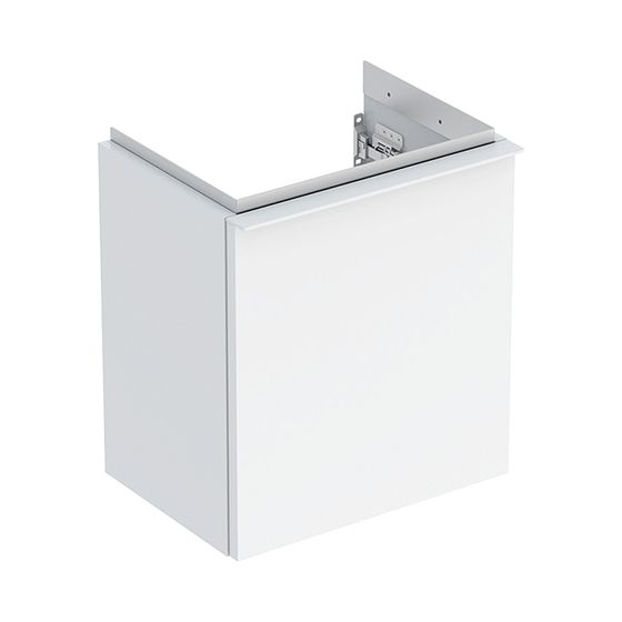 Geberit iCon Unterschrank für Handwaschbecken 1 Tür 38x415cm Tür rechts Weiß lackiert hochglänzend/pulverbeschichtet matt
