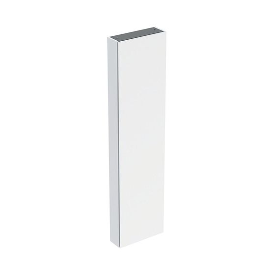 Geberit Hochschrank mit einer Tür und Innenspiegel, verkürzte Ausladung 45x180cm, Weiß lackiert matt