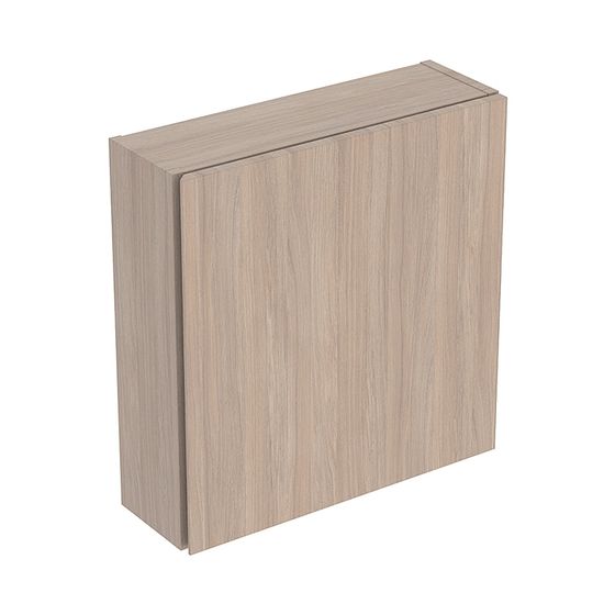 Geberit Hängeschrank quadratisch, mit einer Tür 45x46,7cm, Eiche Melamin Holzstruktur