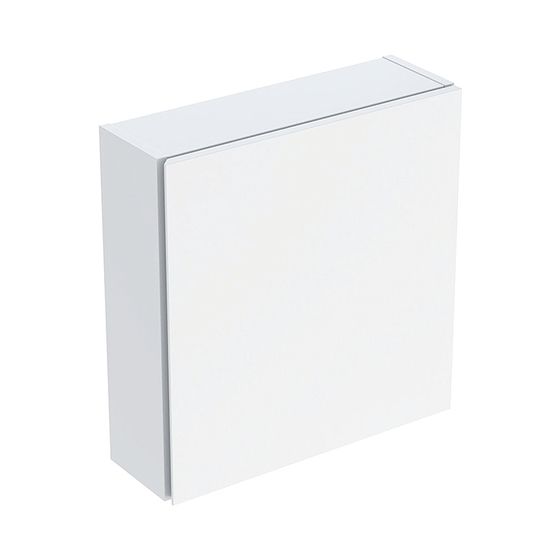 Geberit Hängeschrank quadratisch, mit einer Tür 45x46,7cm, Weiß lackiert hochglänzend