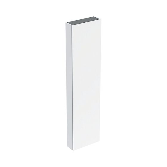Geberit Hochschrank mit einer Tür und Innenspiegel, verkürzte Ausladung 45x180cm, Weiß lackiert hochglänzend