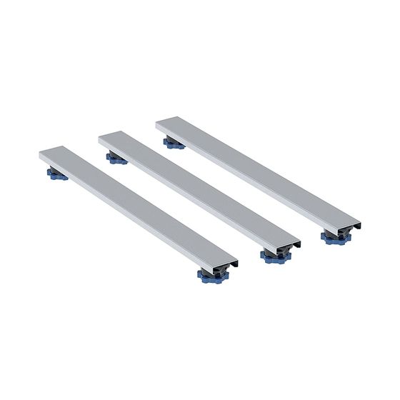 Geberit Set Füße und 3 Traversen, für Duschwannen aus Steinharz, bis 140cm 62,5x6,2–12cm