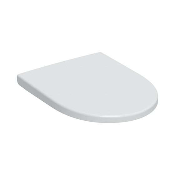 Geberit iCon WC-Sitz mit Absenkautomatik, Quick-Release-Scharniere abschließbar, Befestigung von oben, Weiß