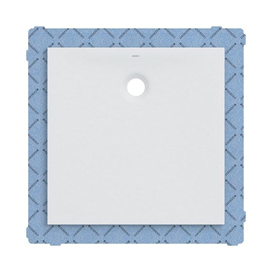 Geberit Olona quadratische Duschwanne mit Dichtvlies 100x100cm, Weiß